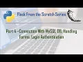 Flask for Beginners Tutorial Part 4 flask app database connection flask mysql flask crud