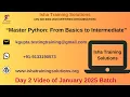 Python for Beginner Python for Automation Day-2 Pls call or whatsappus on 91 9133190573 to enroll