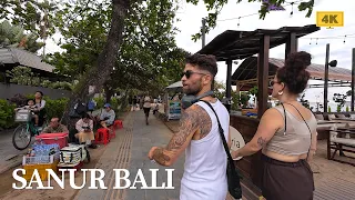 4K Random Afternoon Walk Around SANUR BALI Walking Tour Bali Today 2026