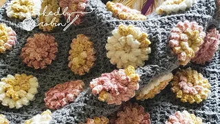 How to Crochet a Popcorn Flower Granny Square