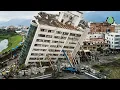 Extreme Fastest Building Demolition Compilation Amazing Dangerous Crane Operator Skills