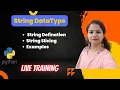 String Data type in Python String Slicing Examples Indexing Class 11 Python Class 12 Python