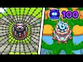 MAX Buffed Tack Zone VS Degree 100 Tack Paragon Bloons TD 6