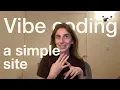 vibe coding my FIRST website using HTML CSS JavaScript