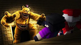 SOBREVIVIMOS 5 NOCHES CONTRA NIGHTMARE FREDBEAR EN MINECRAFT | Fredbear Horror Mod