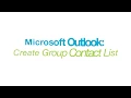 Microsoft Outlook - Create Group Contact List