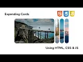Create Expanding Cards with HTML CSS JavaScript Step-by-Step Guide
