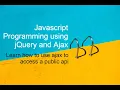 jQuery Ajax How to use jquery ajax methods to call a public API