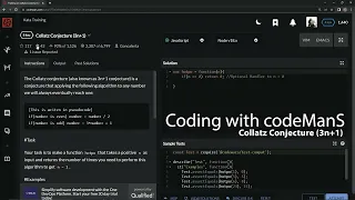 Codewars 8 kyu Collatz Conjecture 3n 1 Javascript