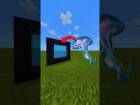 How To Make A Portal To The Jellyfish Dimension in Minecraft! #shorts