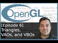 Episode 6 Theory Triangles Vertex Array Object VAO and Vertex Buffer Objects - Modern OpenGL