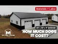 Garage Material Cost Labor Full Timelapse 30 x 40 x 9