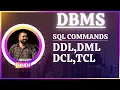 SQL Commands l DDL DML DCL and TCL Explained in Hindi