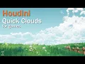 Quick Clouds For Games Houdini Unreal Engine Tutorial