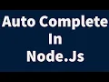 Using JQuery AutoComplete With Node Js