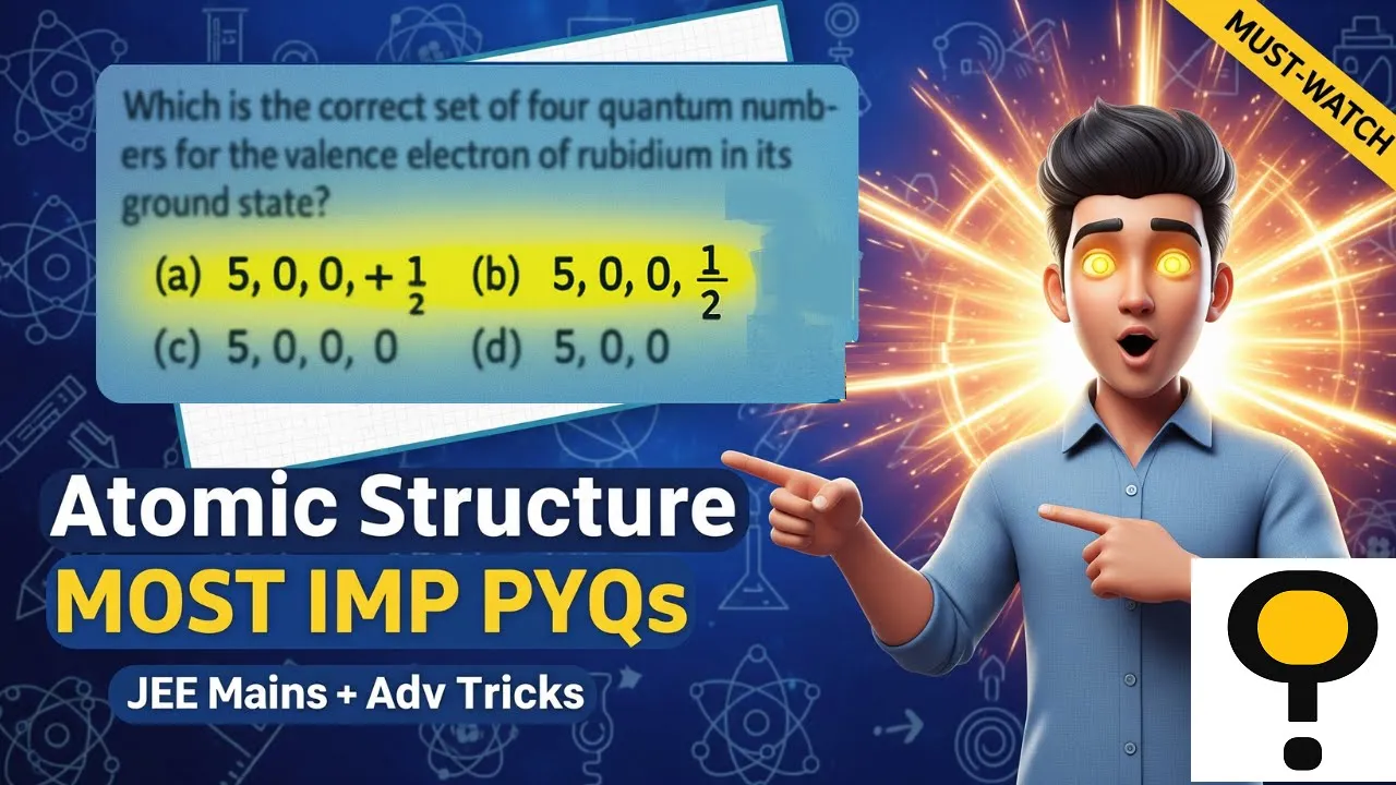 Atomic Structure Most Important PYQs | Crack JEE with This Revision!