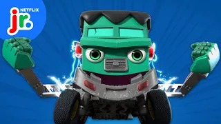 Bolts’ STRONGEST Frankenstrength Moments! 💪⚡️ Mighty Monsterwheelies | Netflix Jr