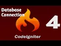 Database connection in CodeIgniter Part 8 CodeIgniter 4 tutorials in Hindi