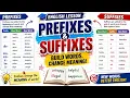Prefixes and Suffixes - Word Building Lesson Grade 11 English Course For Yemen