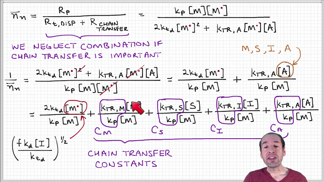 Introduction to Polymers - Lecture 6.7 - Free radical polymerization chain transfer