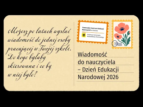 Okładka filmu Wiadomość do nauczyciela – Dzień Edukacji Narodowej 2026 – PCEN Gdańsk