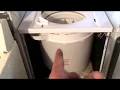 Frigidaire kenmore stacked laundry center combo washer transmission tear down repair removal