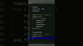 Flag of Italia Turtle in Python