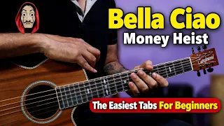 Bella Ciao - Easiest Guitar Tabs Lesson For Beginners | Money Heist