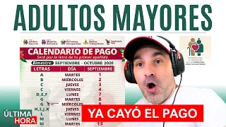 🔔YA CAYÓ YA CAYÓ EL PAGO ATENTOS AL CALENDARIO DE SEPTIEMBRE 2026 ADULTOS MAYORES