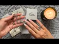 ASMR unboxing - Vivienne Westwood necklace cardboard tracing tapping close clicky whispers