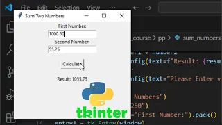 Step-by-Step Create a Simple Python Tkinter App to Sum Two Numbers Beginner Friendly