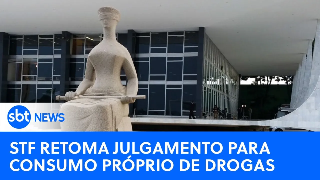 ???? SBT News na TV: STF retoma julgamento da posse de drogas para consumo próprio;