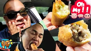 Chicago based YouTube Creator Tries KING EGG ROLL for the First Time SUPERRP