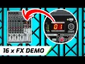 Behringer Xenyx Q1204USB Effects Demo - All 16 FX Test