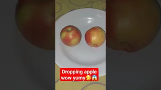 Dropping Apple Wow Yumy Asmr Sound Shorts Satisfying Viral Youtubeshorts 