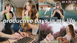 DAYS IN MY LIFE VLOG as a 24 y/o 🎀 productivity, workouts, hobbies, & beauty appointments