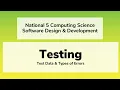 eSgoil N5CS Software - Testing