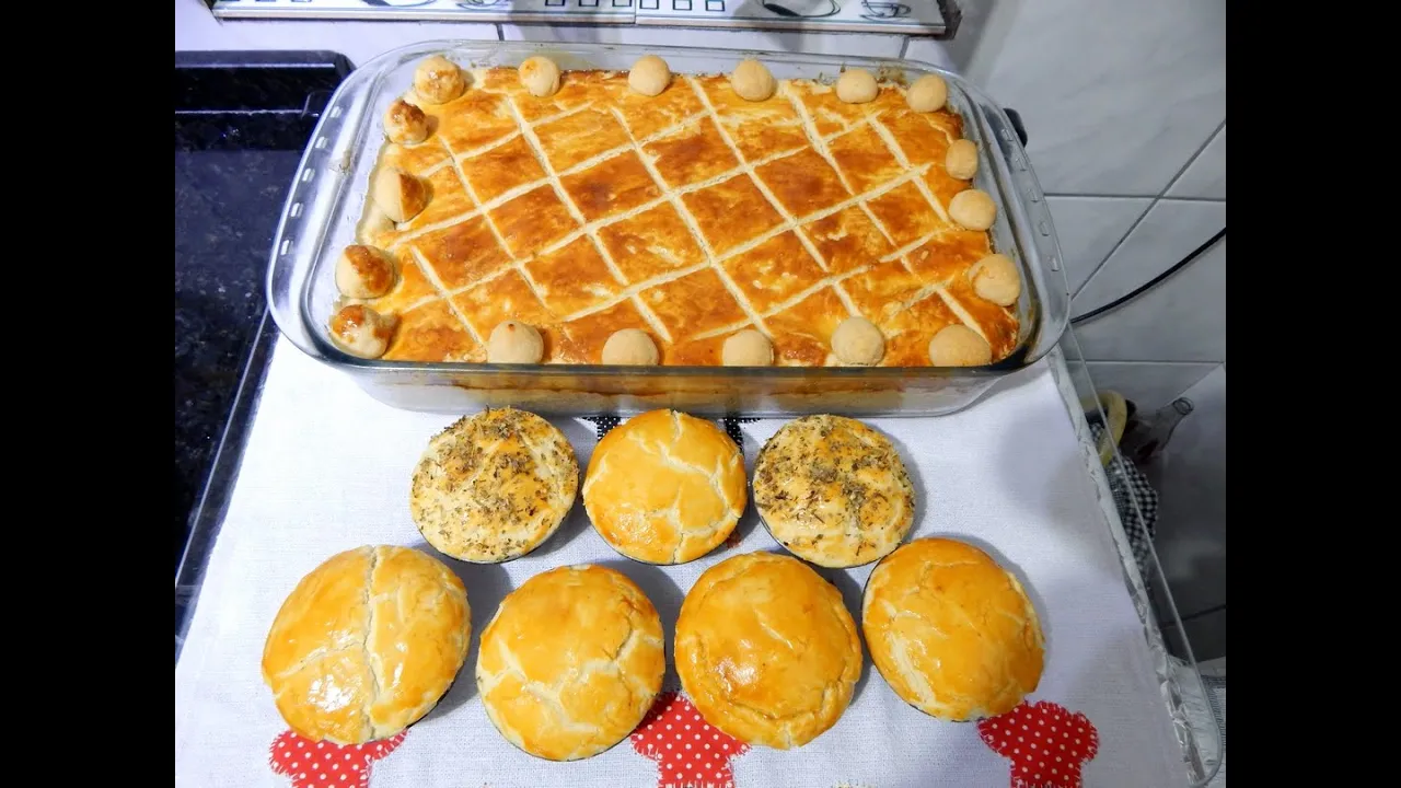EMPADÃO E EMPADINHA DE FRANGO RECEITAS DA CRIS