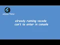 code is already running vscode error Why is Visual Studio Code stating that the code is already