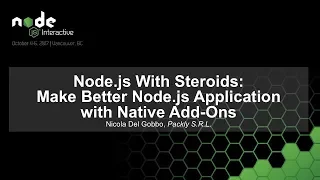 Node js with Steroids Make Better Node js Application with Native Add-Ons