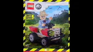 LEGO Instructions | Jurassic World | 122408 | Alan Grant with Quad | Magazine Gift