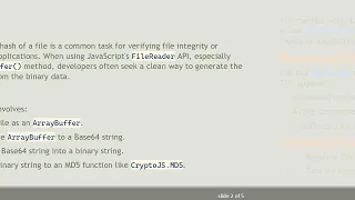 How to Calculate MD5 Hash from a File Using FileReader and ArrayBuffer in JavaScript