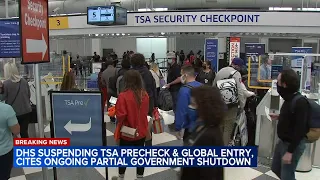 TSA PreCheck remains open at O Hare amid DHS suspension announcement Sunday 6AM