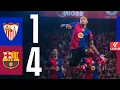SEVILLA 1 vs 4 FC BARCELONA LALIGA MD23 WITH COMMENTARY