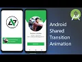 Android Shared Transition Animation between Activities code stance