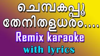 chempakapoo thenithaladharam remix karaoke with lyrics