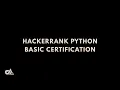 Hackerrank Python Basic Certification in just 15 mins Solutions Answers Hackerrank Solutions