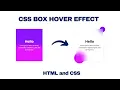 Box Hover Effect in HTML CSS With Source code Box With Hover Effect CSS Source coder 2022