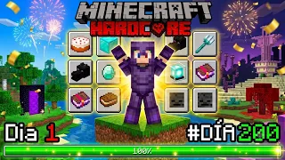 Hice TODOS los Logros de Minecraft Bedrock en 200 Días