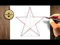 How to draw a 5 point star without a compass